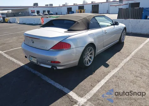 2005 BMW 645Ci z USA, uszkodzony, nr VIN WBAEK73445B323791